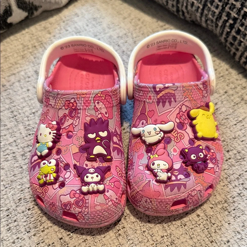 Pre-loved sanrio hello kitty and friends crocs